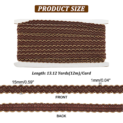 Polyester Lace Ribbon OCOR-WH0078-26-1