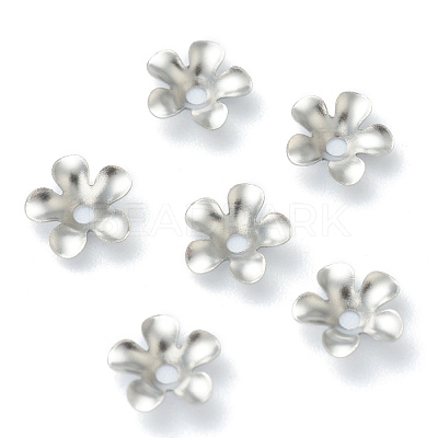 Non-Tarnish 304 Stainless Steel Bead Caps STAS-H149-24P-1