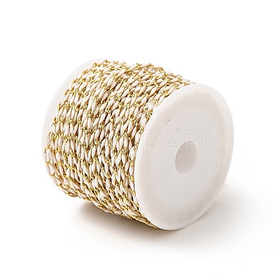 Brass Enamel Curb Chains CHC-C003-13G-02-1