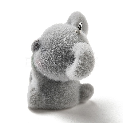Flocky Resin Pendants LS-RESI-E059-04D-1