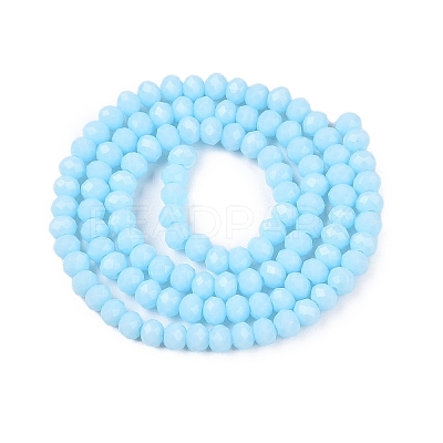 Opaque Solid Color Imitation Jade Glass Beads Strands EGLA-A044-P3mm-D06-1