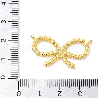 Bowknot Rack Plating Brass Pendants KK-S396-10A-1