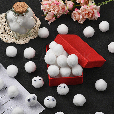 150Pcs Polyester Pom Pom Ball DIY-SC0031-33F-1