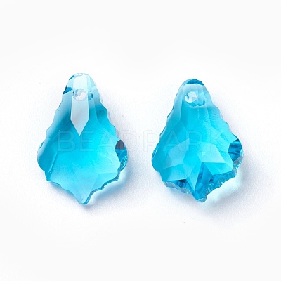 Faceted Glass Pendants GLAA-F068-C11-01-1