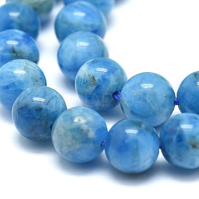 Natural Apatite Beads Strands G-F674-04-6mm-1