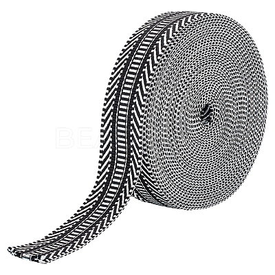 9.5~10 Yards Polyester Jacquard Ribbons OCOR-OC0001-20B-1