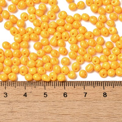 6/0 Opaque Baking Paint Glass Seed Beads SEED-M012-02A-21-1