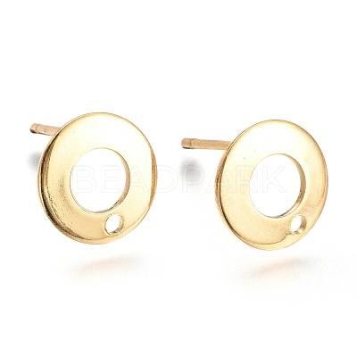 201 Stainless Steel Stud Earring Findings STAS-K212-04G-1