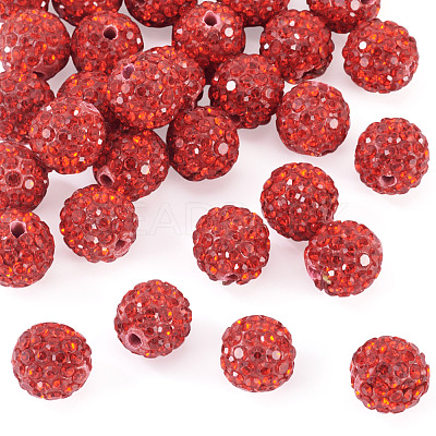 30Pcs Pave Disco Ball Beads RB-TA0001-26A-1