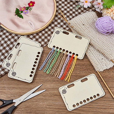 10Pcs MDF Temperature Blanket Reusable Color Chart AJEW-WH0460-155-1