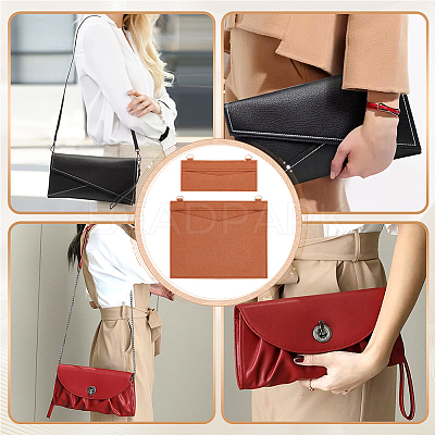 2Pcs 2 Styles Wool Felt Bag Organizer Inserts FIND-WR0007-26B-1