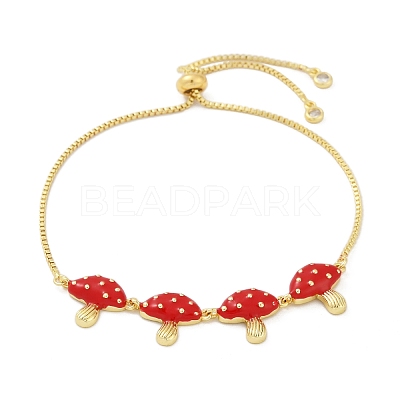 Brass Micro Pave Clear Cubic Zirconia Slider Bracelets BJEW-Z126-03G-1