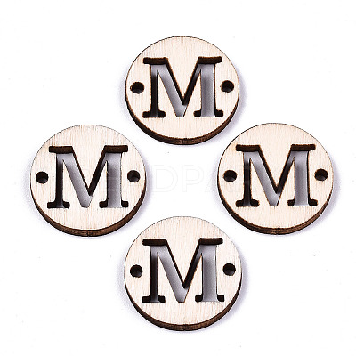 Unfinished Natural Poplar Wood Links Connectors WOOD-S045-140A-01M-1