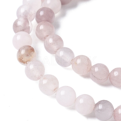 Natural Violet Strawberry Quartz Beads Strands G-P530-B02-01-1