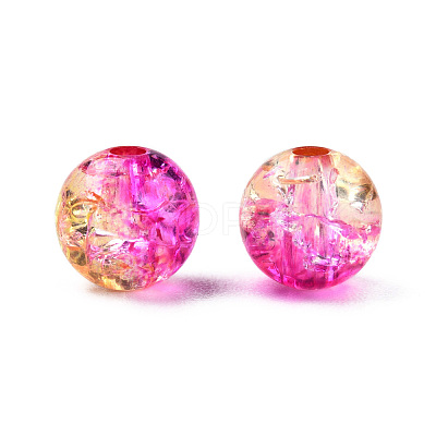 Transparent Crackle Acrylic Beads CACR-N002-07A-1