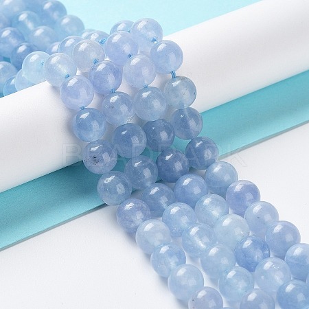 Dyed Natural Malaysia Jade Beads Strands G-G021-02B-07-1