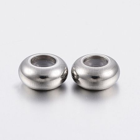 202 Stainless Steel Beads STAS-F148-8mm-07P-1