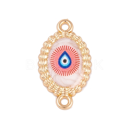 Alloy Blue Enamel Connector Charms ENAM-Z012-02F-G-1