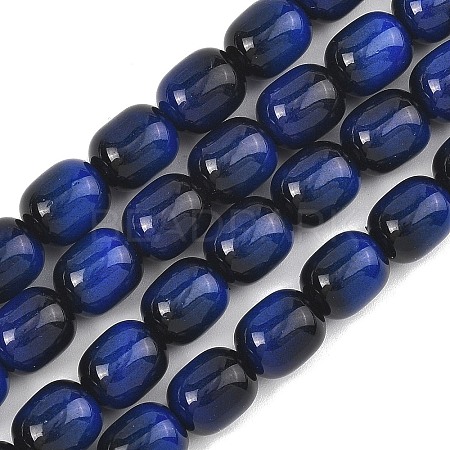 Imitation Tiger Eye Glass Beads Strands X-GLAA-H040-02A-1