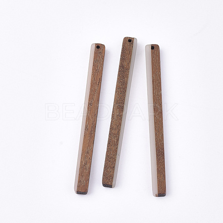 Resin & Walnut Wood Big Pendants RESI-T035-02-1