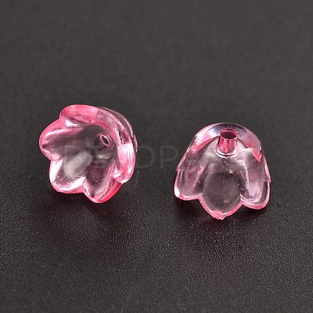 Dyed Transparent Acrylic Beads PL548-10-1