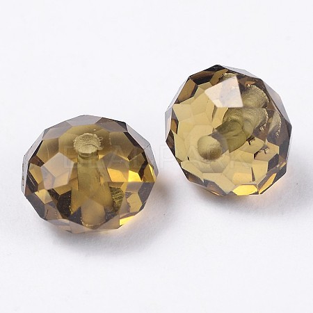 Imitated Austria Crystal Faceted Resin Beads D037S0U1-1