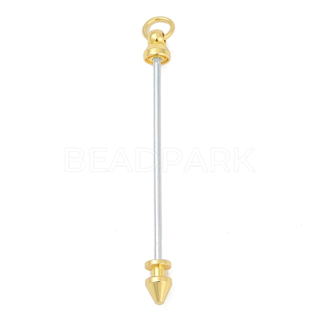 Alloy Bar Beadable Keychain for Jewelry Making DIY Crafts KEYC-A015-01G-1