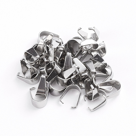 Stainless Steel Snap on Bails YS-TAC0003-05B-P-1