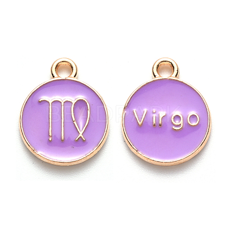 Alloy Enamel Pendants ENAM-S124-01B-01B-1