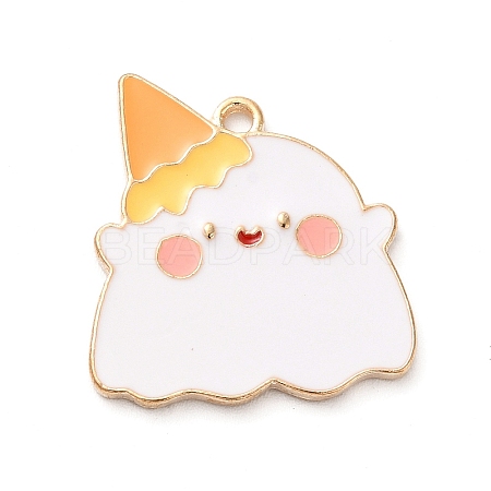 Halloween Theme Alloy Enamel Pendants ENAM-C011-01G-KCG-1