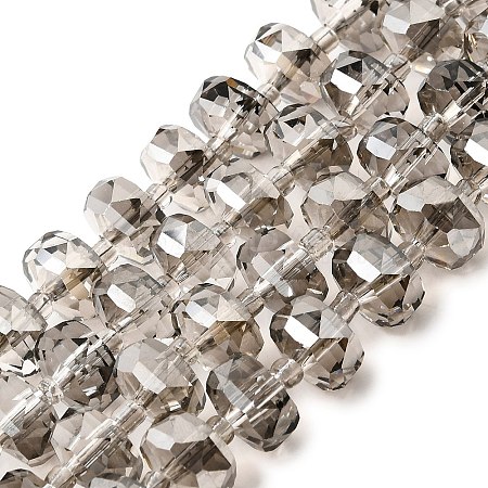 Transparent Electroplate Glass Beads Strands EGLA-P062-01A-03-1