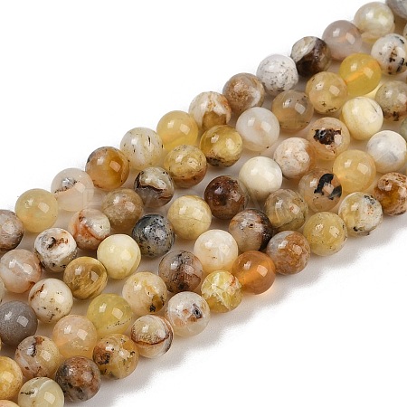 Natural Yellow Opal Beads Strands G-G992-A02-B-1