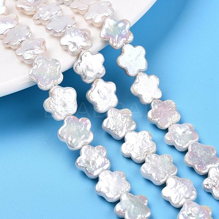 Baroque Natural Nucleated Keshi Pearl Beads Strands PEAR-S020-A03-1