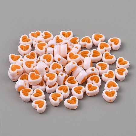 50Pcs Plastic Beads KY-WH0006-03A-1
