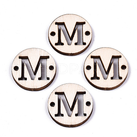 Unfinished Natural Poplar Wood Links Connectors WOOD-S045-140A-01M-1