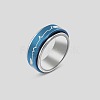 Rotatable 304 Stainless Steel Finger Rings FS-WGF1F3F-12-1