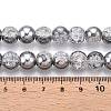 Electroplated Crackle Glass Beads Strands X-EGLA-N014-10mm-03-4