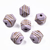 Painted Natural Wood Beads WOOD-T021-52A-07-1