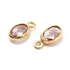 Eco-Friendly Brass with Glass Pendants KK-K268-01W-3