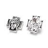 Tibetan Style Alloy Cross with Jesus Alloy Pendants for Easter Jewelry LF10674Y-NF-2