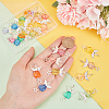 3 Sets Angle with Star Acrylic Pendants FIND-PH0009-12-3