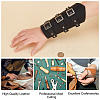 Leatheroid Punk Style Cuff Wristband for Bikers AJEW-WH0020-38B-3