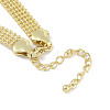 Brass Hollow Ball Chain Bracelets BJEW-H609-02G-3