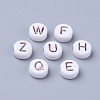 Opaque White Acrylic Beads sgMACR-SZ0001-11-2