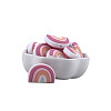 Rainbow Food Grade Eco-Friendly Silicone Beads FIND-SZC0013-310-1