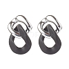 Acrylic Stud Earrings EJEW-JE04583-5