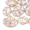Electroplate Sea Shell Pendants SSHEL-S262-28-1