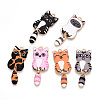 Alloy Enamel Pendants X-FIND-Q102-12M-1