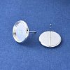 Brass Ear Studs Settings IFIN-Q005-S-NR-2