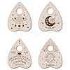 Mini Wood Crystal Ball Display Bases DJEW-WH0019-003-1